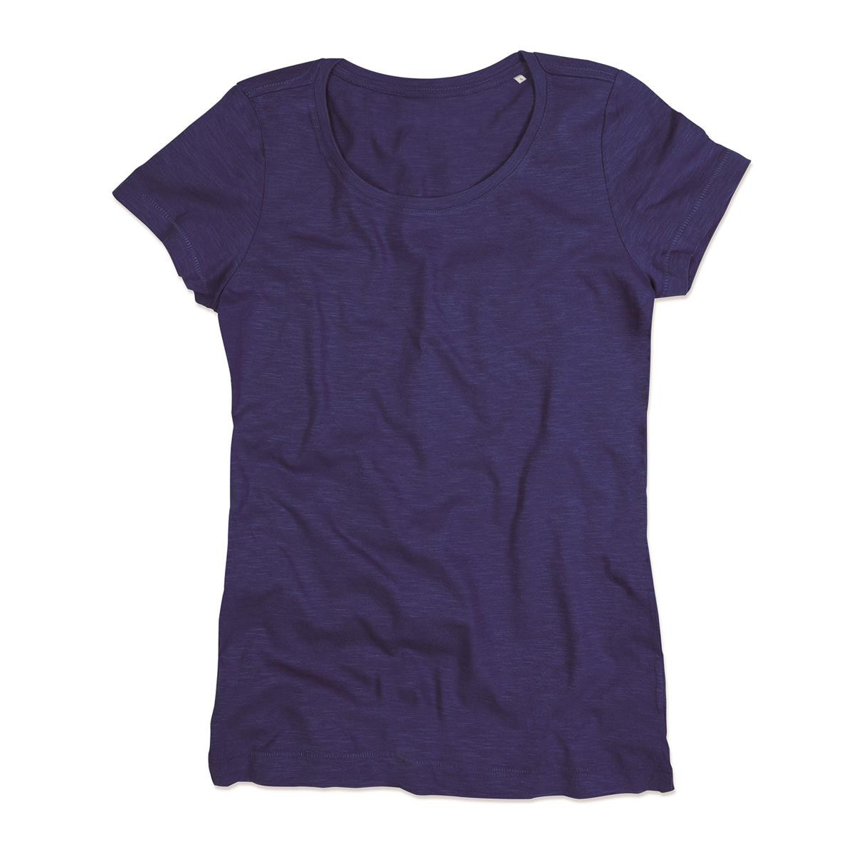 Promotional Womens Slub Crew Neck Tees Branded Online Promotion Products